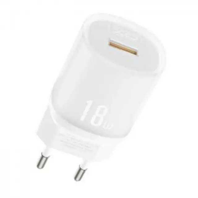 Universal φορτιστής USB-A, 18W σε λευκό χρώμα 2
