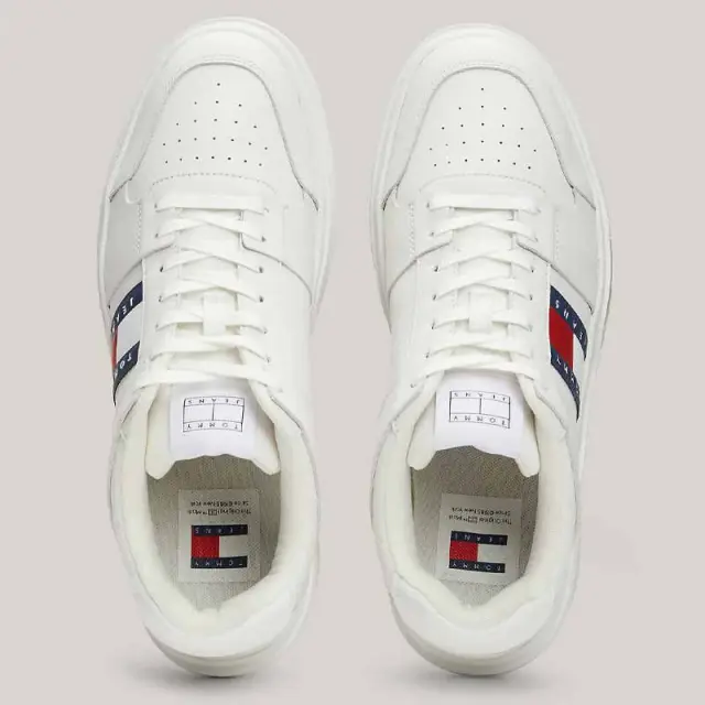 Tommy Hilfiger – Ανδρικά Sneakers The Brooklyn Leather EM0EM01429-YBL Εκρού - 44 3