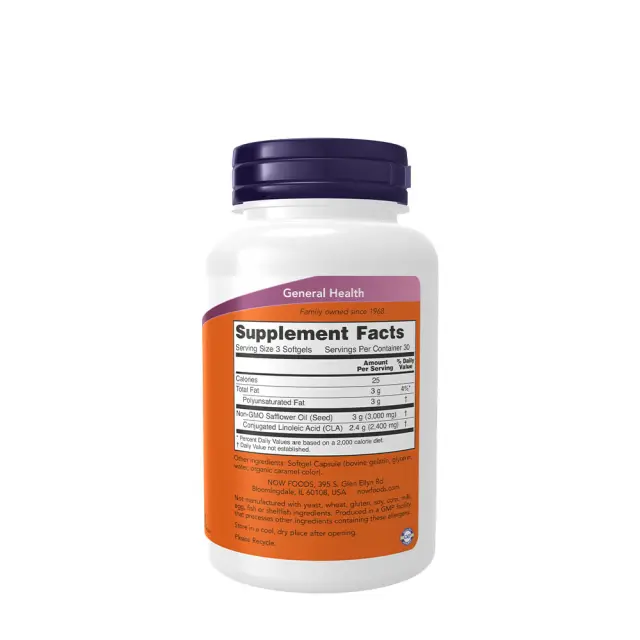 Now Foods CLA (Conjugated Linoleic Acid) 800 mg 90 Softgels 2