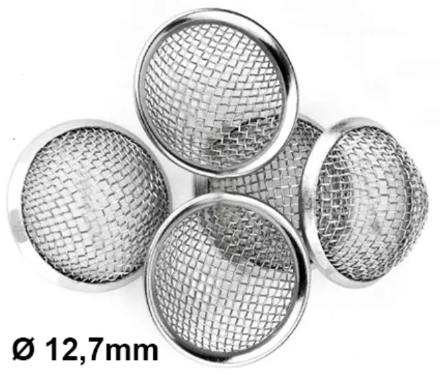 Σίτες Pipe Screens με Μεταλλικό Στεφάνι 12,7mm - 5τμχ