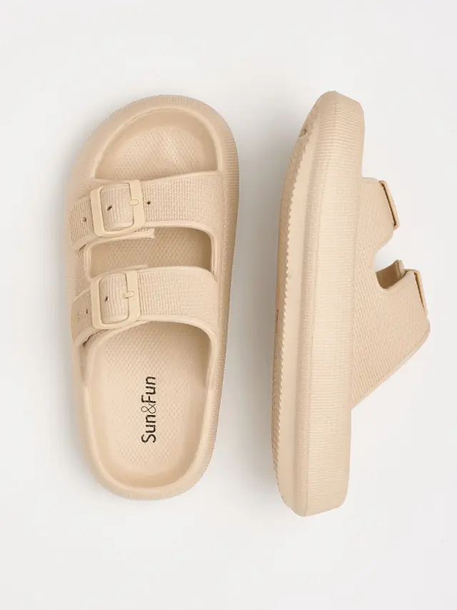 Sun&Fun Πέδιλα Unisex EVA-αδιάβροχο Μπεζ SAF/610040 BEIGE 3