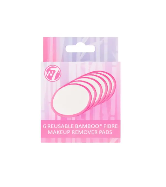 6 Reusable Bamboo Fibre Make Up Remover Pads W7