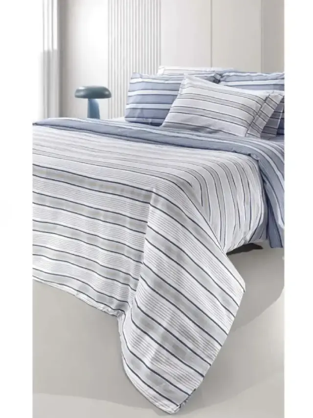 ΣΕΝΤΟΝΙΑ PINSTRIPE DENIM 180X265 ΣΕΤ 3ΤΜΧ GUY LAROCHE