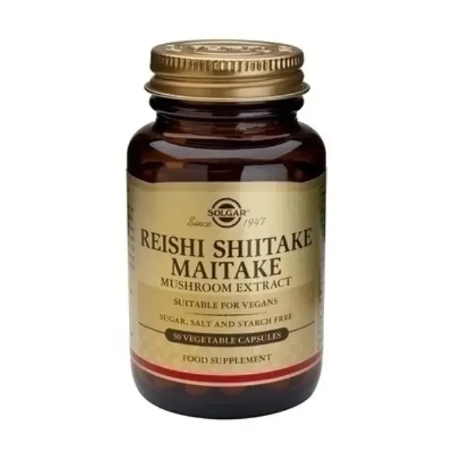 Solgar | Συμπλήρωμα Διατροφής Reishi Shiitake Maitake Mushroom Extract | 50veg.caps