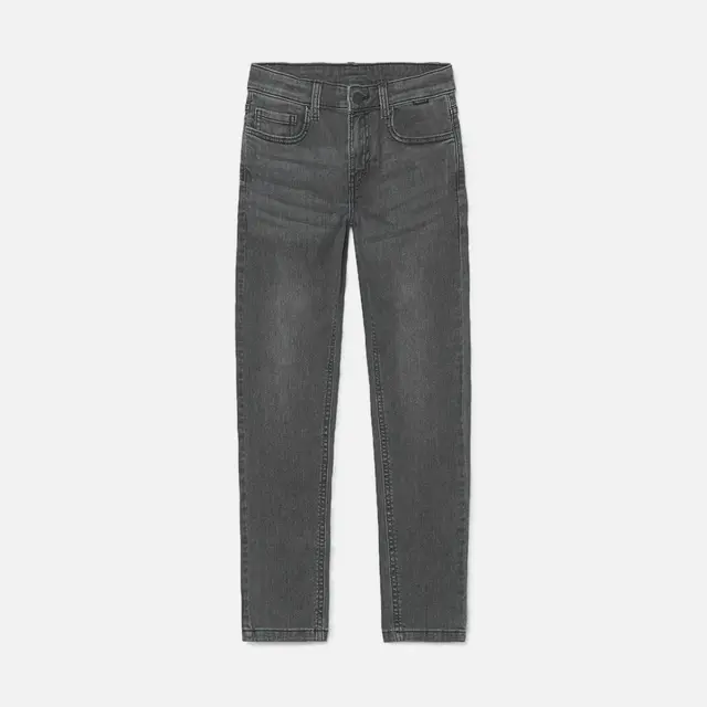 Mayoral Παντελόνι Τζιν Slim Fit Basic Γκρι Σκούρο για Αγόρι