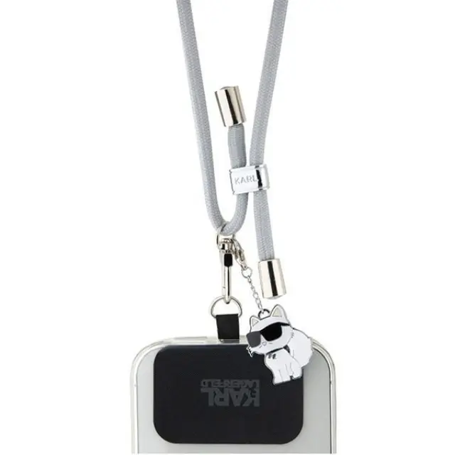 Karl Lagerfeld® Universal Κορδόνι για Θήκες Κινητών- Grey 2