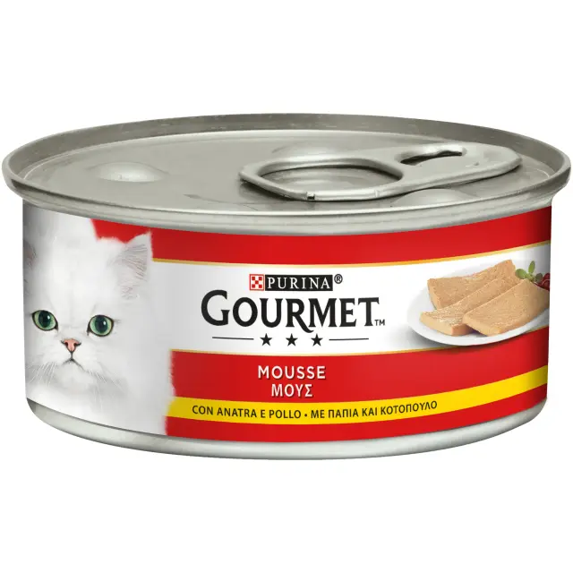 Gourmet Μους Πάπια + Κοτόπουλο 195gr