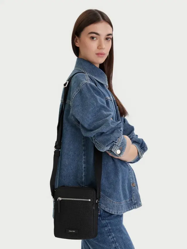 Ανδρική Τσάντα Χιαστί Calvin Klein LV04D3208G-UB1 Μαύρη Μαύρο - One Size 2