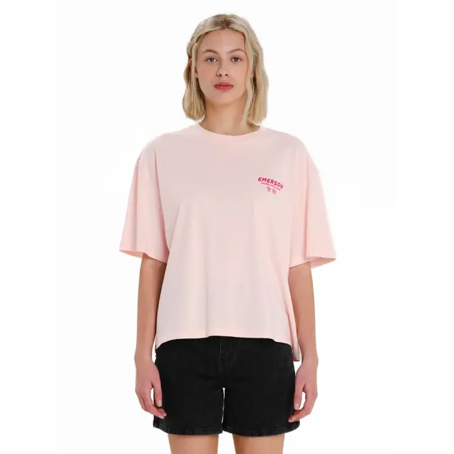 Emerson Women's s/s Oversized T-Shirt (261.EW33.68-BLUSH PINK) - Ροζ - L