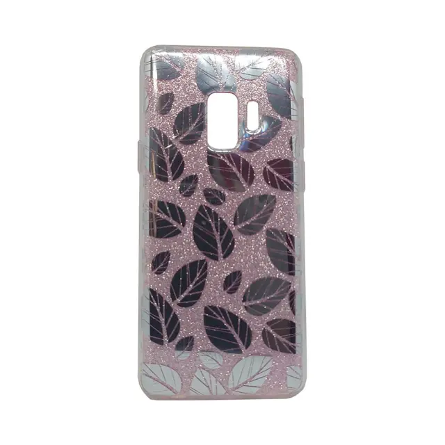 Θήκη Σιλικόνης Fashion Glitter Case Για Samsung Galaxy S9 Leaves