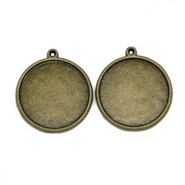 Καστόνι Κρεμαστό 33x29mm - Antique Bronze - 2τεμ