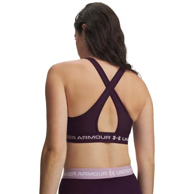 Under Armour Women's Crossback Mid Bra Βιολετί 1361034-526 (Under Armour) 2