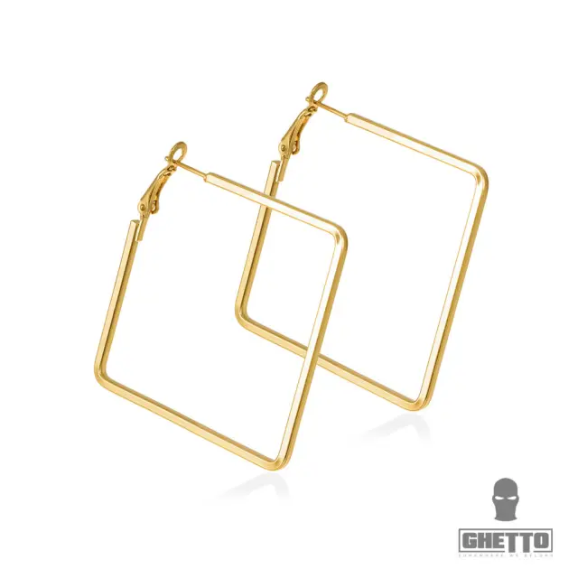 Ghetto Fashion Stainless Steel Earrings Gold