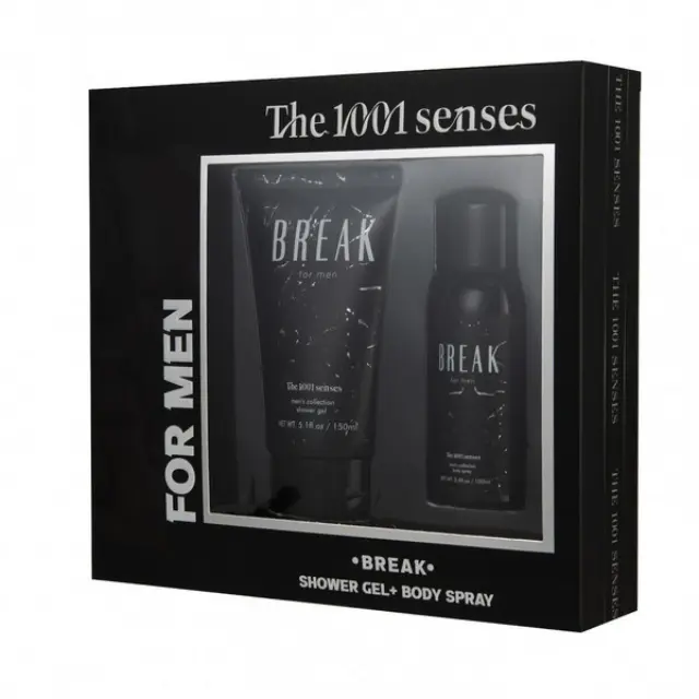 The 1001 Senses Ανδρικό Αρωματικό Σετ Men Break Set Shower Gel 150ml & Body Spray 100ml