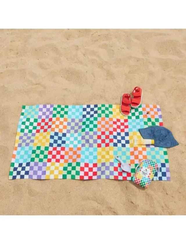 Dock & Bay: Πετσέτα θαλάσσης - Check Me Out Microfiber (Μικροϊνες) 160x90 εκ 2