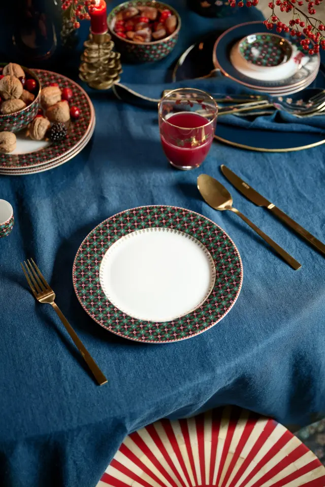 PIP STUDIO ΠΟΡΣΕΛΑΝΙΝΟ ΠΙΑΤΟ BERRY BLUES ΜΠΛΕ ΣΚΟΥΡΟ 23cm - One size 2