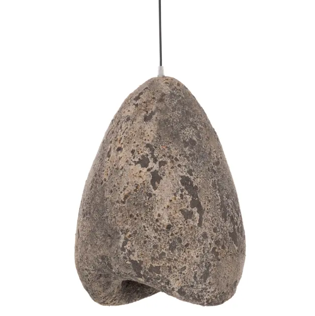 Φωτιστικό οροφής με όψη πέτρας Stoner (S) γκρι--37x30x45 εκ.