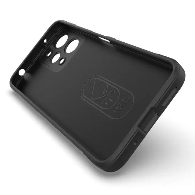 Θήκη Σιλικόνης Rugged Anti Scratch για Xiaomi Redmi 12 4G - Black OEM 2