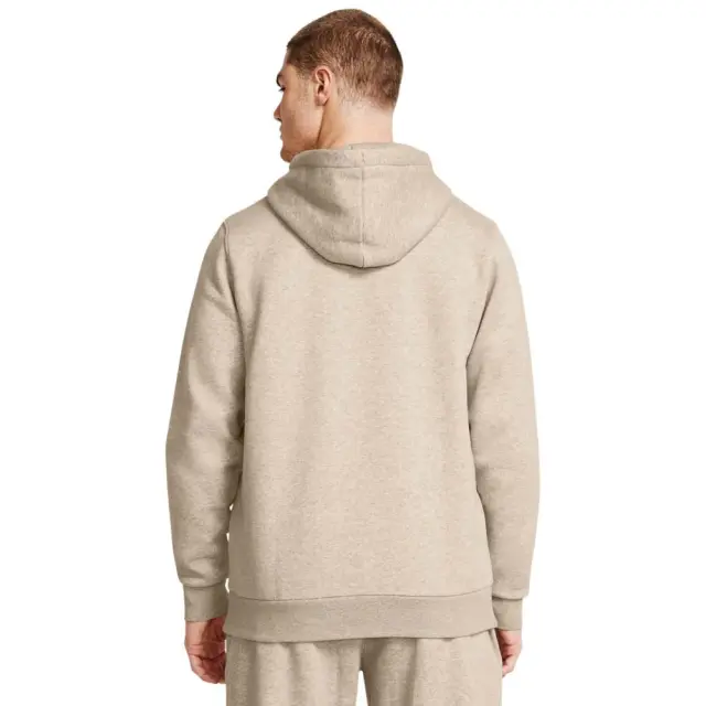 Under Armour Men's Icon Fleece Hoodie Μπεζ 1373880-203 (Under Armour) 2