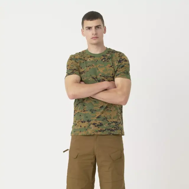 Helikon-Tex T-Shirt-Μπλούζα Κοντομάνικη για Καθημερινή Χρήση - DIGITAL WOODLAND CAMO 2