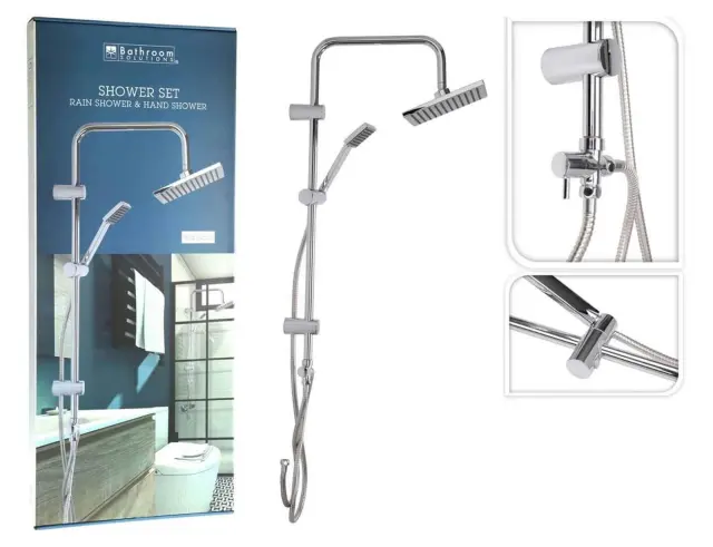 Στήλη Ντουζ Bathroom Solutions 2 εξόδων, με διαστάσεις 80x34cm - Chrome CF6000010