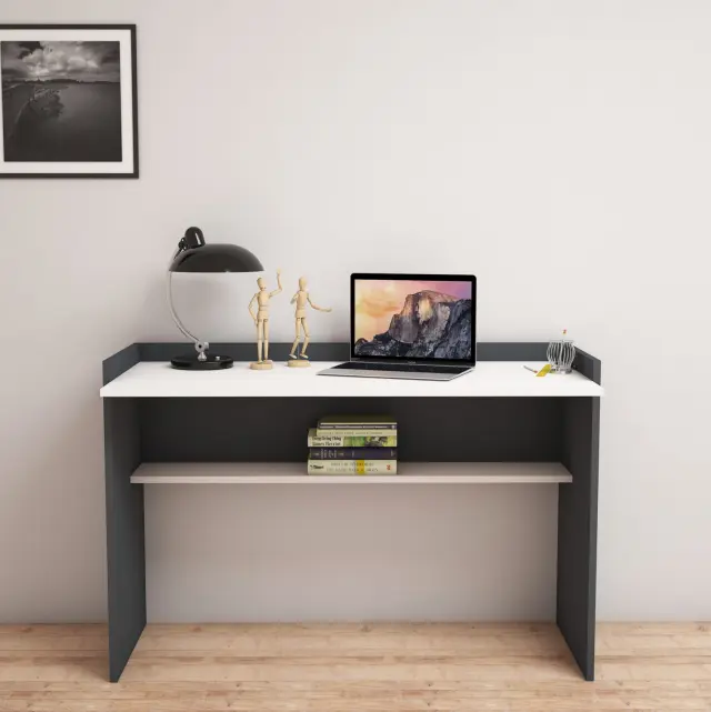 ΓΡΑΦΕΙΟ ΜΕΛΑΜΙΝΗΣ ΓΚΡΙ ΛΕΥΚΟ FB99227.13 118x58x80Υεκ. 3