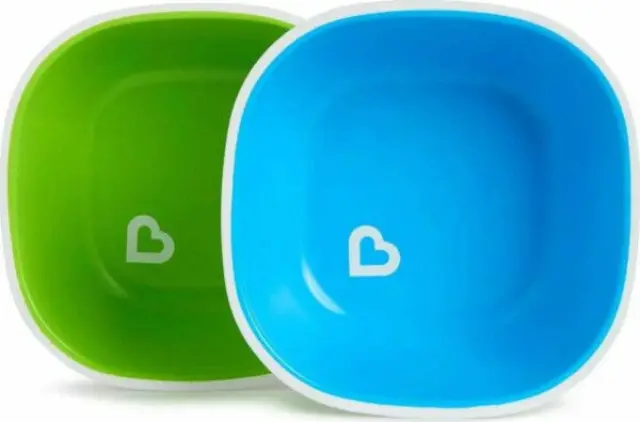 Munchkin Παιδικό Μπωλ Φαγητού σετ 2τ. Splash Bowls Pink/Purple 12446
