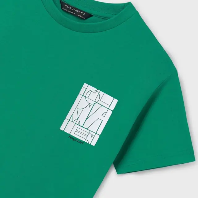 Junior 10 έως 18 ετών Μπλούζα στάμπα στο πίσω μέρος Better Cotton πράσινο - 10Ε 2