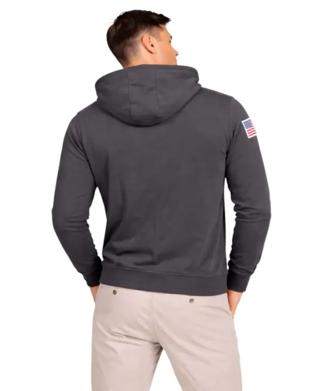 U.S. Polo Assn. - Ανδρική Φούτερ Ζακέτα με Κουκούλα και Τσέπες 63028-53223-199 Μαύρο - XL 2