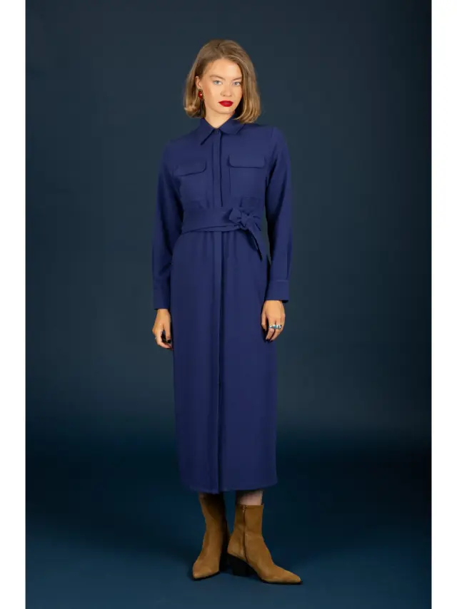 Chaton Φόρεμα Wanda – Ink Blue - L