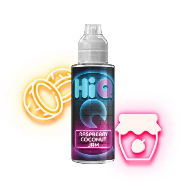 HiQ Raspberry Coconut Jam Flavour Shot 20ml/120ml