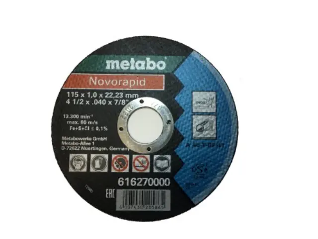 Δίσκοι κοπής Novorapid 115x1,0x22,23 Inox