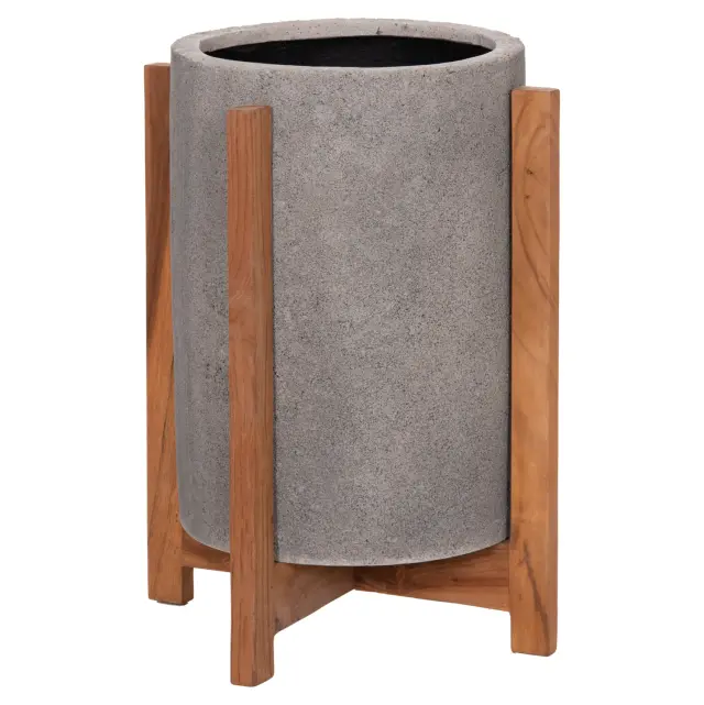 ΓΛΑΣΤΡΑ ΕΣΩΤ.ΧΩΡΟΥ FB94682.03S FIBER CEMENT ΓΚΡΙ-TEAK ΒΑΣΗ Φ33x42Υεκ