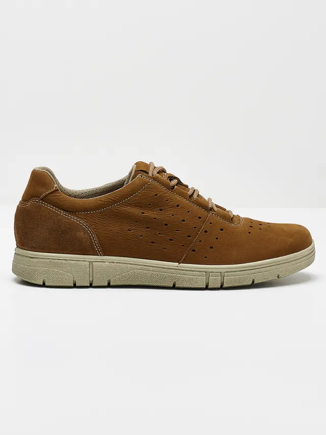 Imac Sneakers Ανδρικό δέρμα Nubuck Καφέ IMA/351360 TABACCO 2