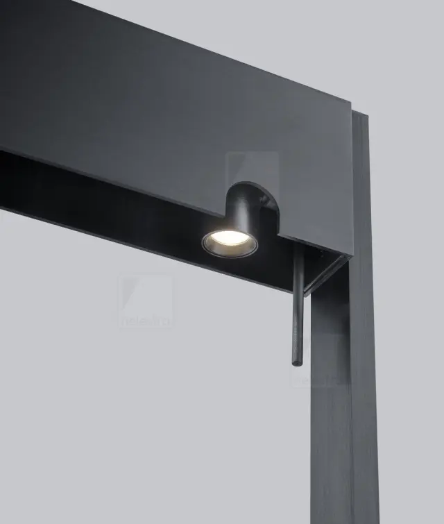 TOKI Φωτιστικό Δαπέδου LED Μαύρο 21W 2700K με Ανεξάρτητο Διπλό Dimmer 2