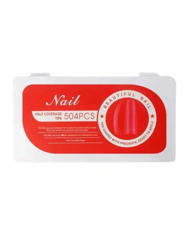 Matte Nail half coverage tips 504pcs