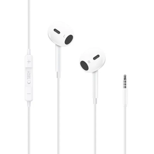 Tech-Protect® UltraBoost Mini Jack Earphone (G2)-White 2