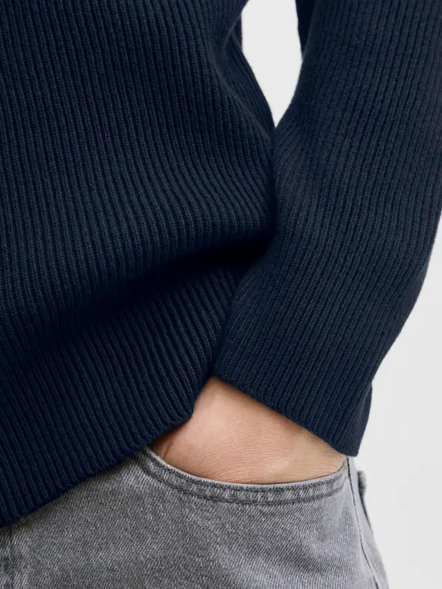 JJEPERFECT KNIT ZIP CARDIGAN SN Sky Captain
