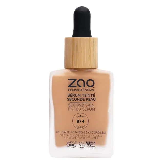 Zao Organic Tinted Serum – Βιολογικός Ορός με Χρώμα - Zao 874 Tinted Serum