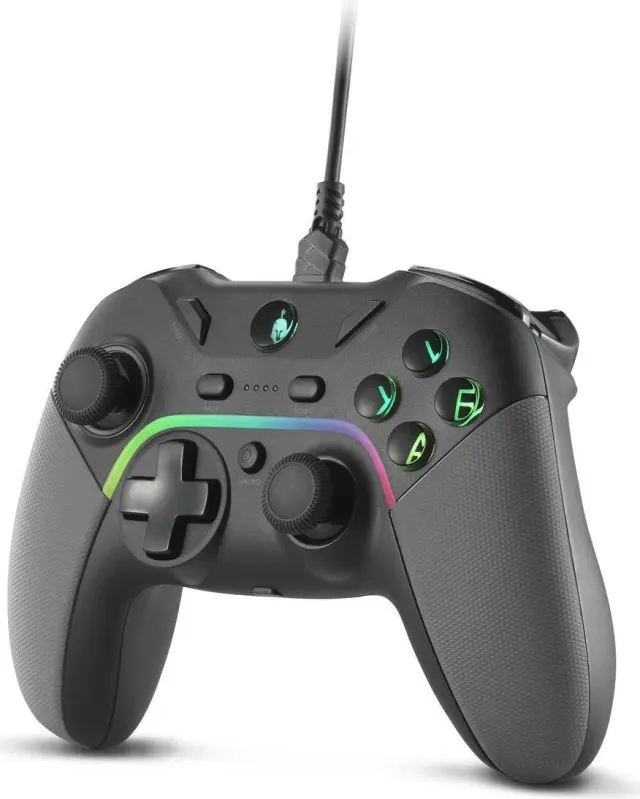 Spartan Gear - Pelekys Wired Controller (compatible with PC and playstation 3) (colour: BLACK) 2