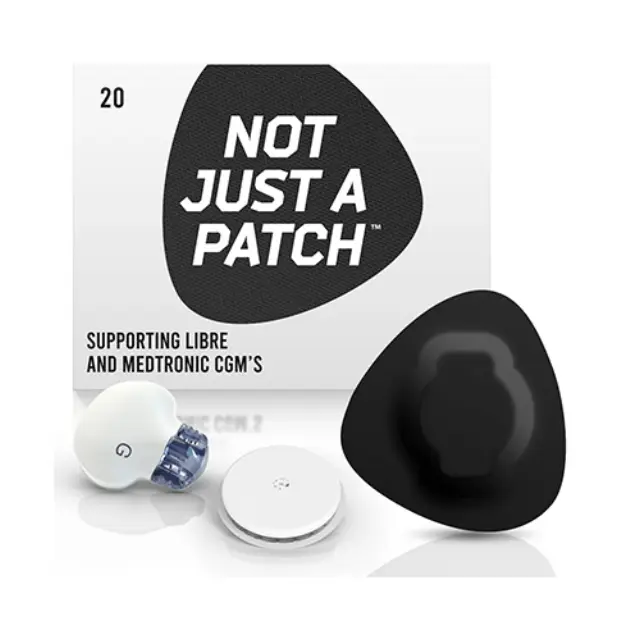 Not Just a Patch Original Αδιάβροχα Αυτοκόλλητα για Αισθητήρες Freestyle Libre 2 Plus, Medtronic Guardian, Sibionics GS1 & Medtrum TouchCare Nano 20τμχ – Μαύρο