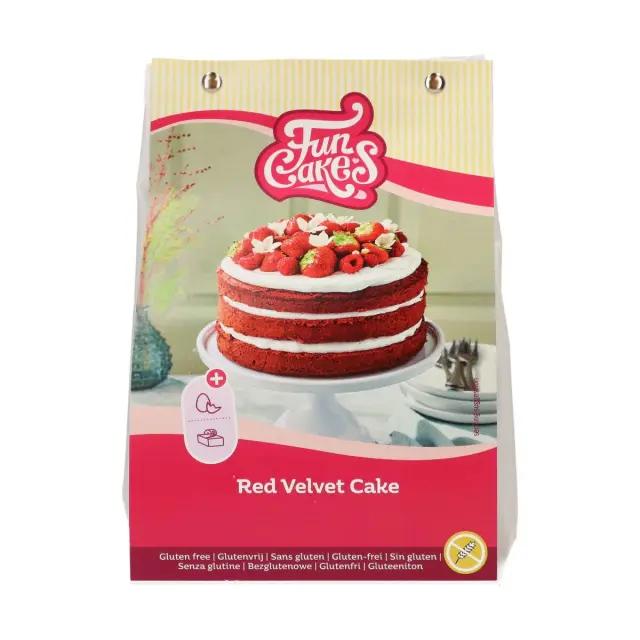 Funcakes Μείγμα χωρις Γλουτένη - Red Velvet - 400γρ.