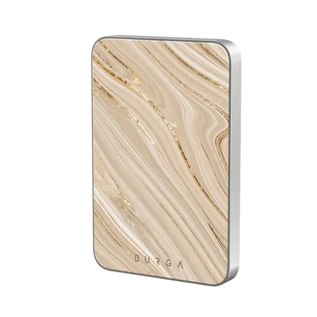 Burga PowerBank Magnetic 5000mAh Full Glam Gold (ES_05MS_MAGPBANK5K-GO)