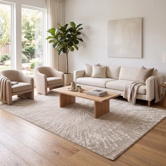 Beauty Home Χαλί Vision Art 9255 Μπεζ 133x190 2