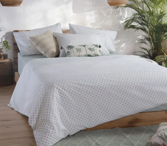 Nef-Nef Homeware Σετ Σεντόνια Διπλά Donter 26 200x270 Ecru/Green