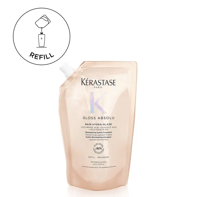 Gloss Absolu Bain Hydra-Glaze Σαμπουάν Refill για Λεία & Λαμπερά Μαλλιά 500ml