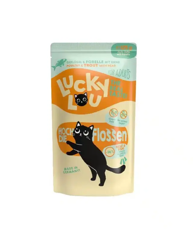 Lucky Lou LifeStage Adult Πουλερικά & Πέστροφα (με Αχλάδι) 125gr