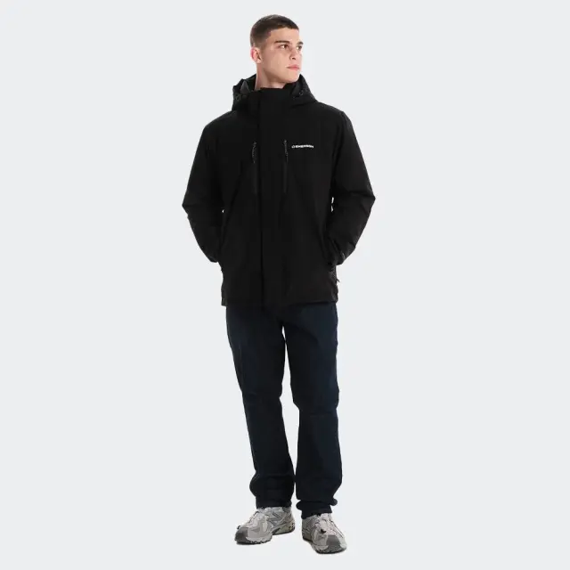 Emerson Men's Hooded Jacket (242.EM10.06-Black) - Μαύρο - S 2