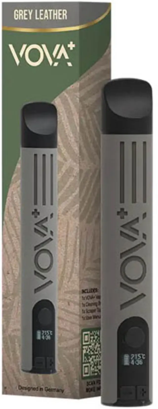 Vova Dab Pen PLUS - Vaporizer 1000mAh - Γκρι Δέρμα (for Herbs)