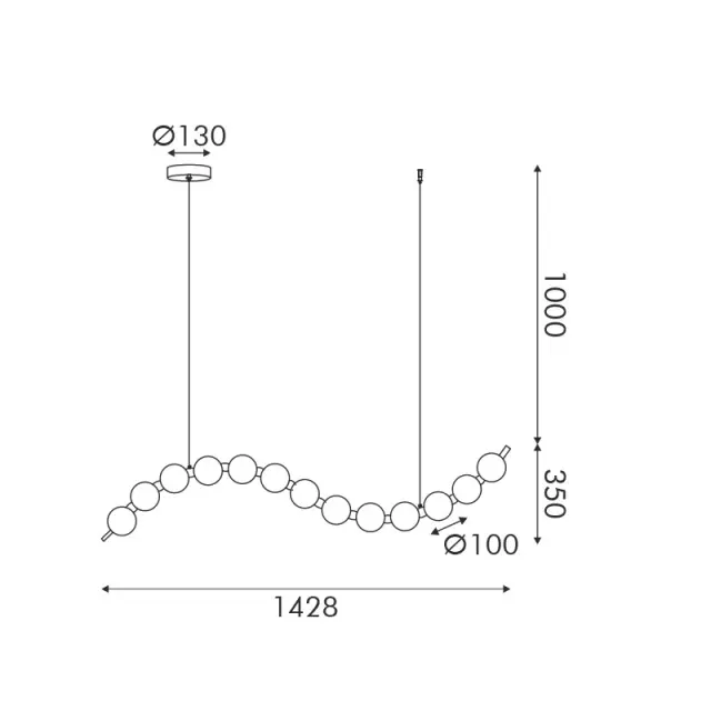 ΚΡΕΜΑΣΤΟ Φ/Σ LED 20W 1500LM 3000K IP20 ΧΡΥΣΟ ΑΛΟΥΜΙΝΙΟ + ΑΚΡΥΛΙΚΟ / HM238LEDP13 2